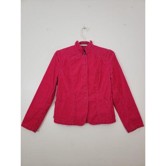 Liz Claiborne Jackets & Blazers - (O5) Y2K Liz Claiborne Womens Jacket Size XSP Corduroy Pink Cottagecore Office
